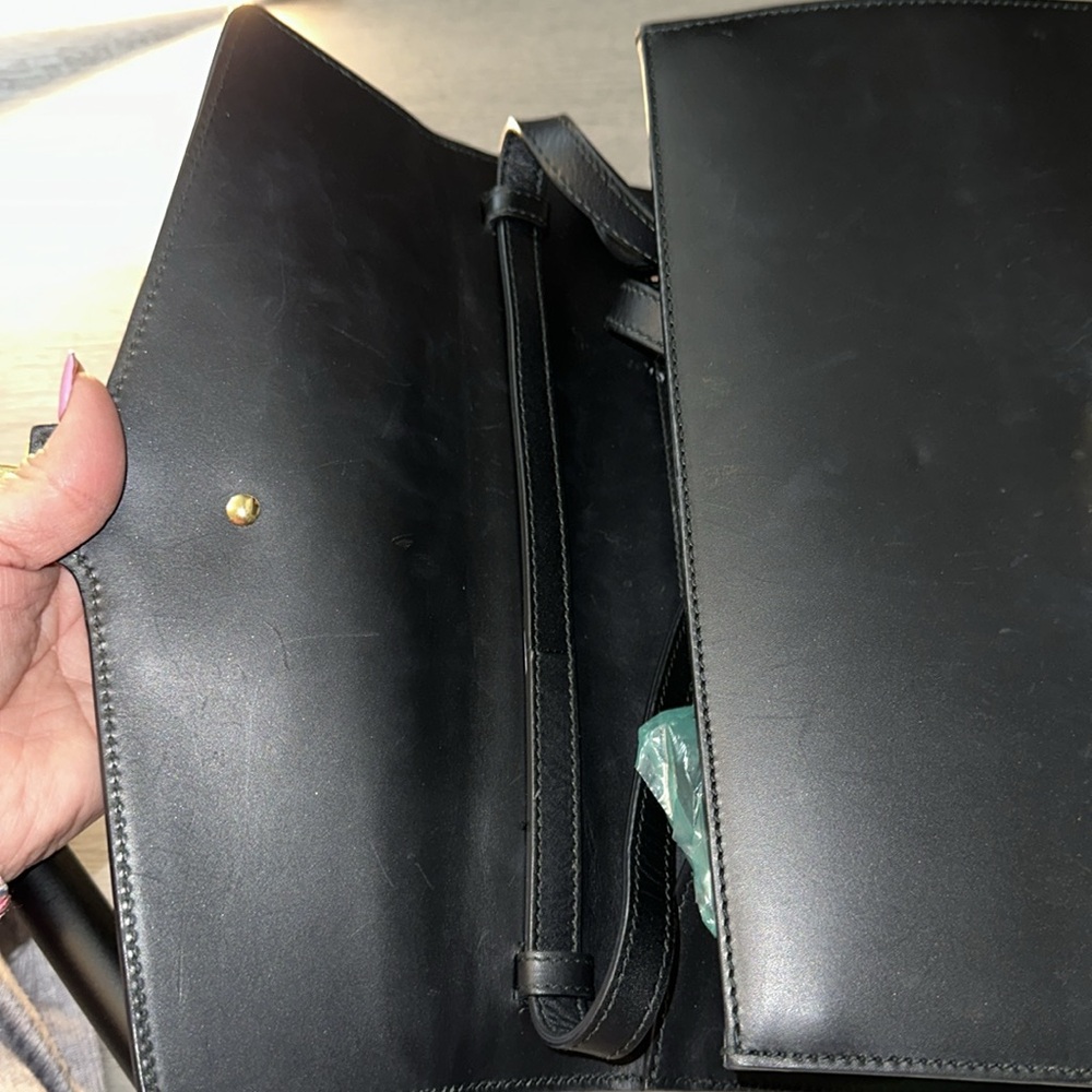 Gucci black leather, beautiful satchel purse Crossbody - Picture 6 of 9